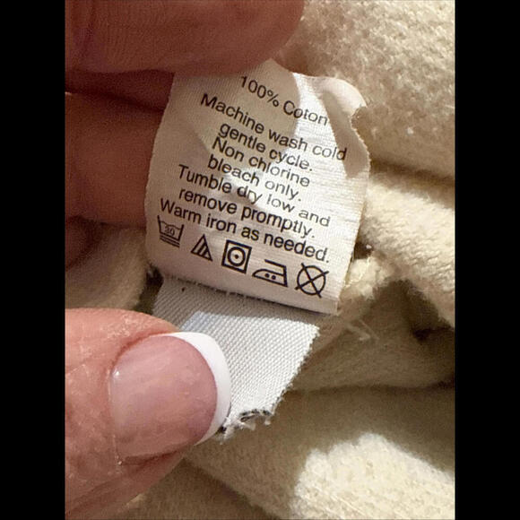 Madewell Cotton Ivory Button Quiet Luxury Double Pocket Womens Work Shirt Medium - Picture 3 of 14